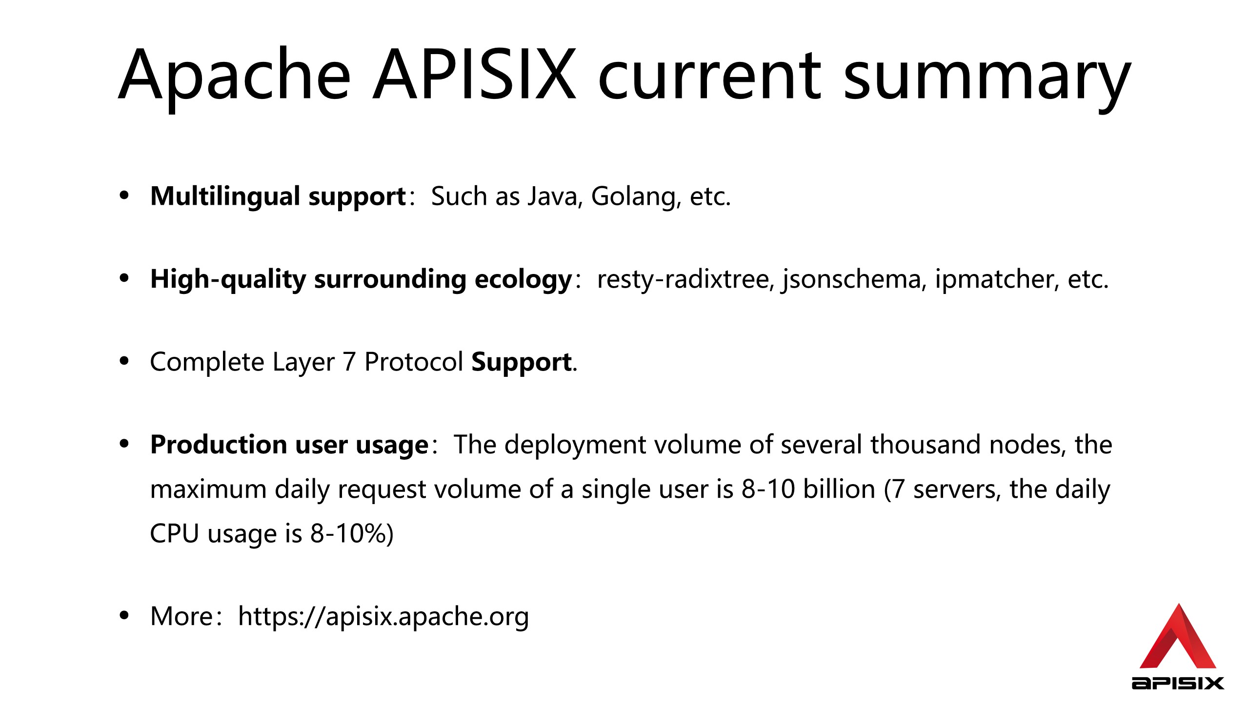 APISIX Advantages