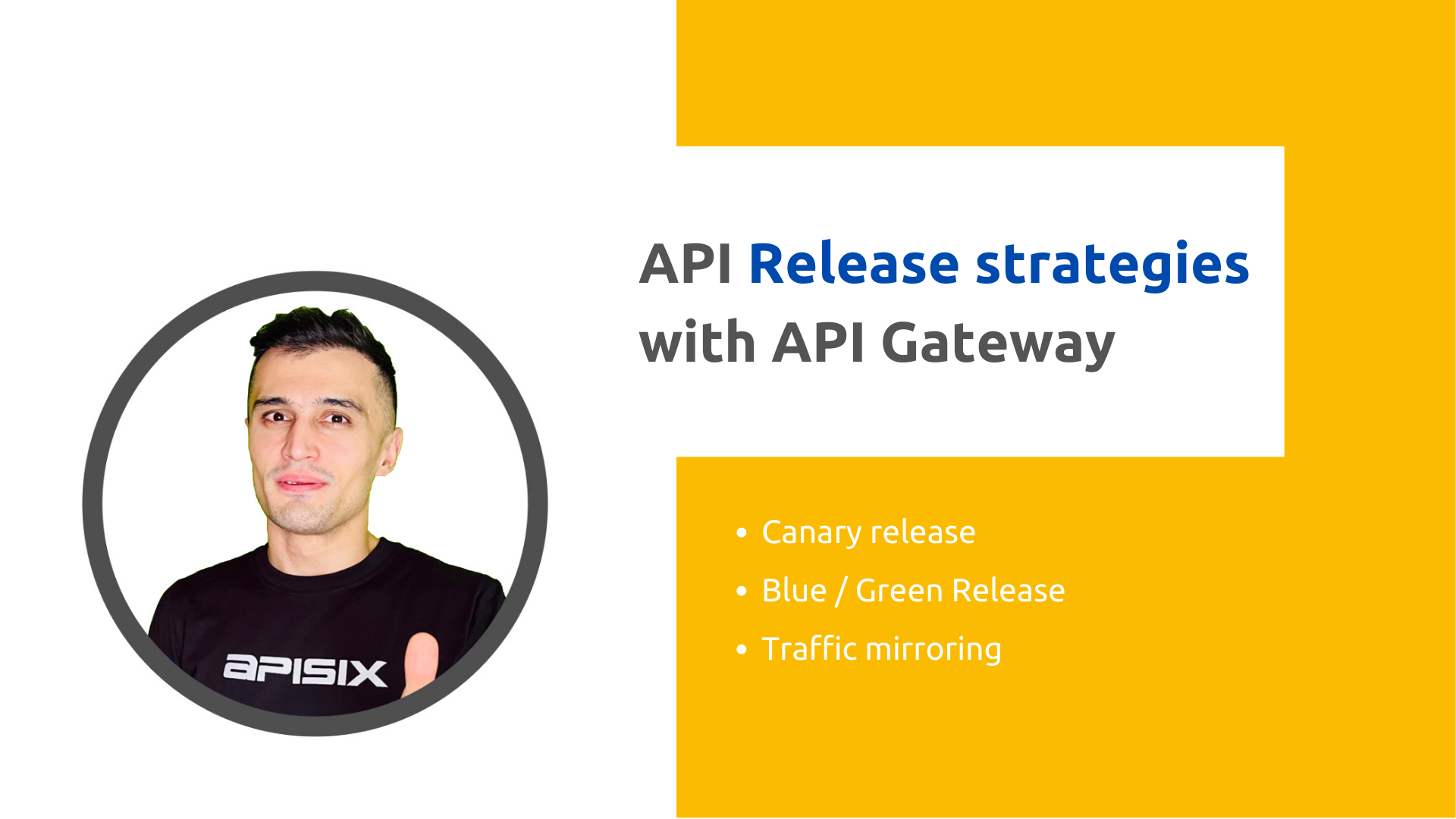 API Release Strategies with API Gateway