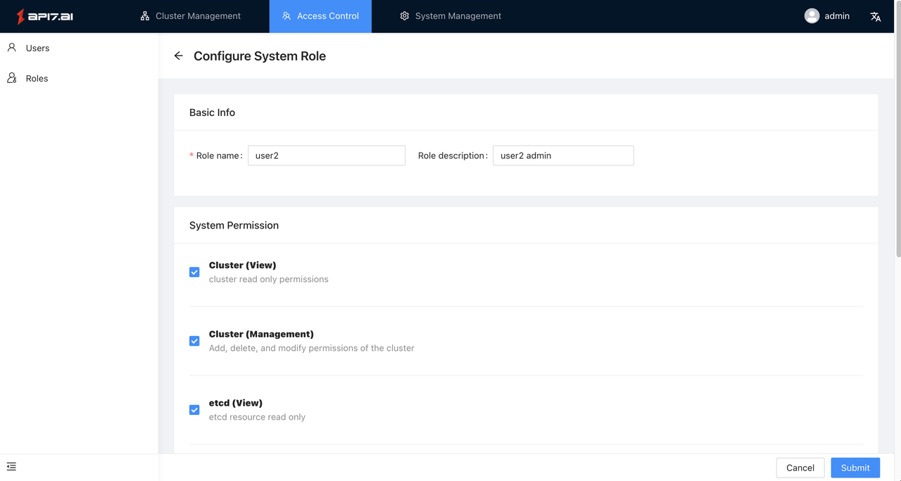 Configure System Role