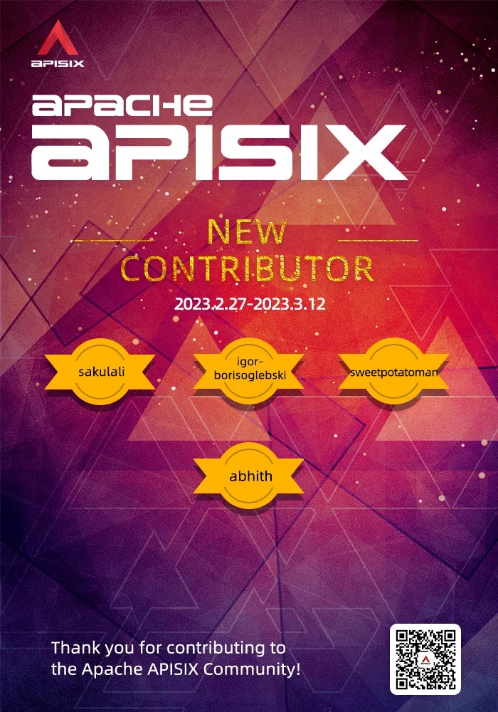 Apache APISIX New Contributors