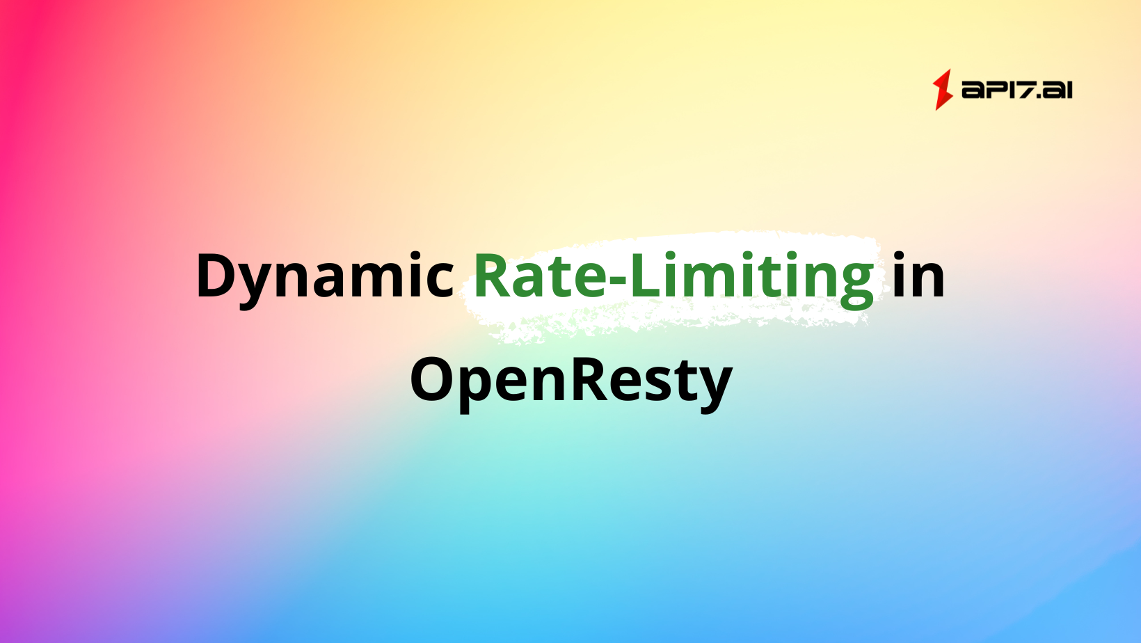Dynamic Rate-Limiting in OpenResty