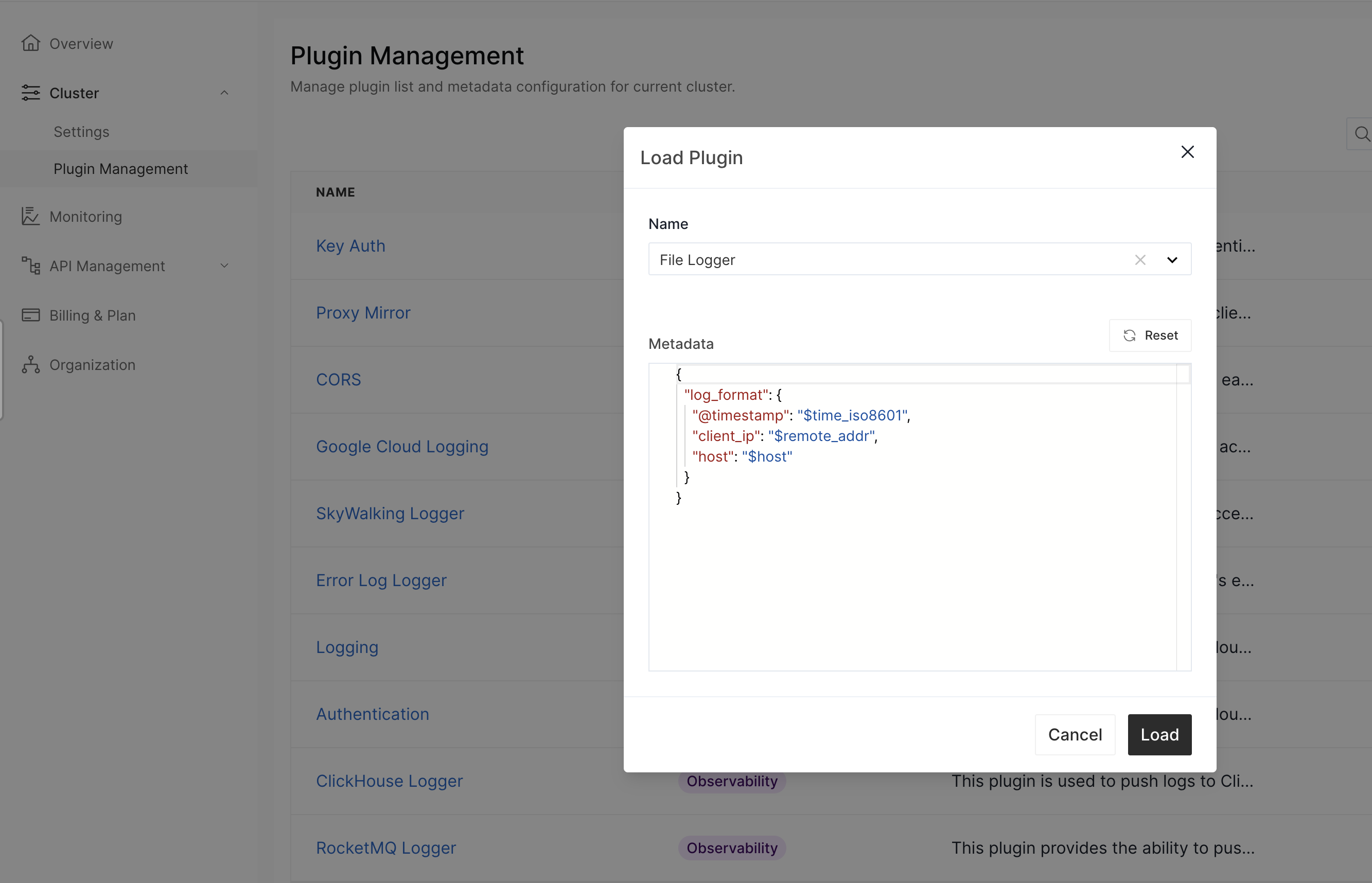 Load Plugin