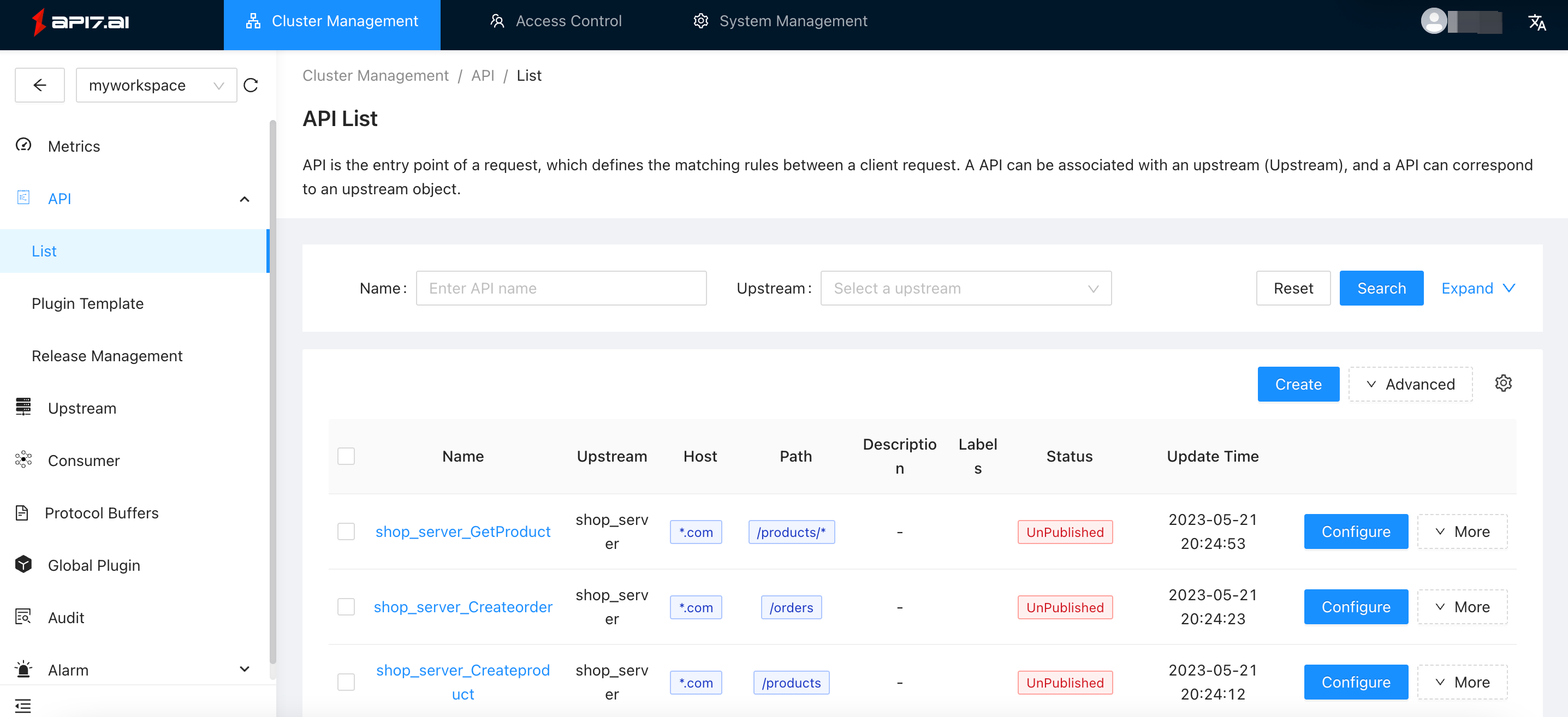 Import API