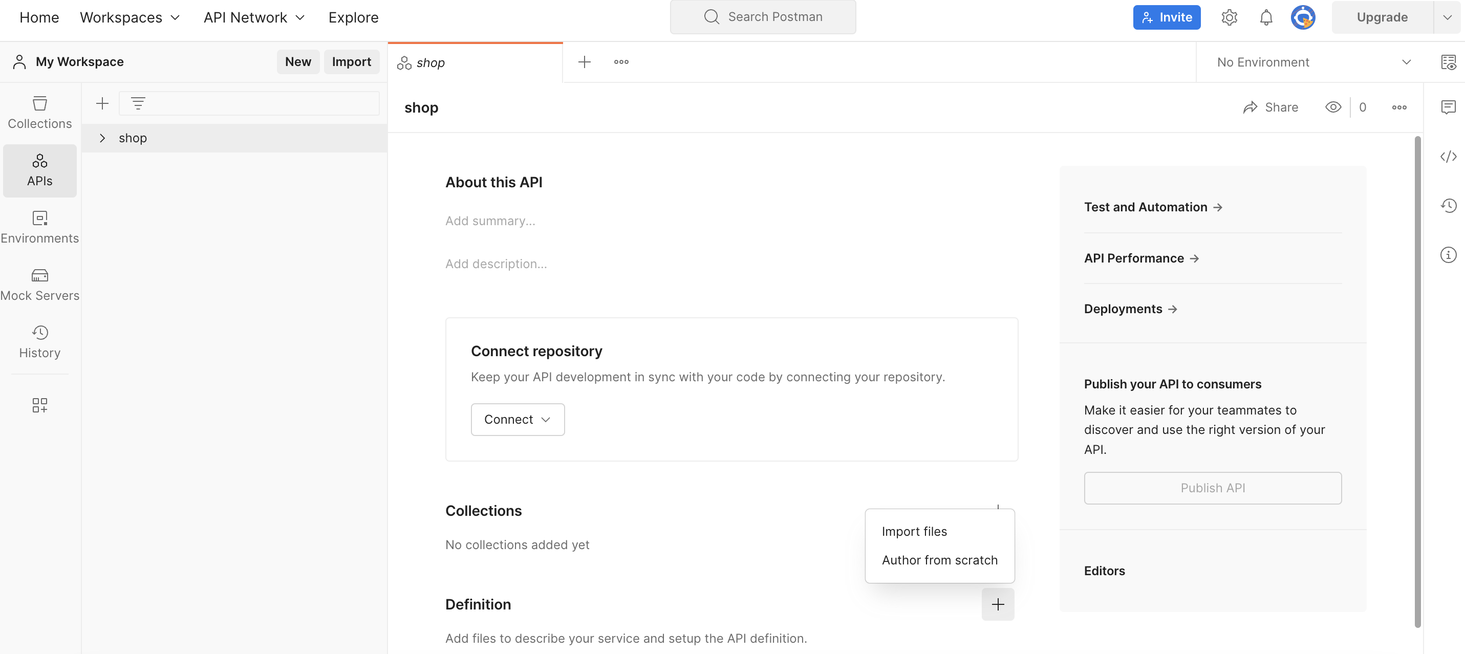 Postman Create API