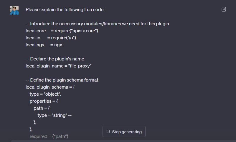 Custom Plugin Development For APISIX With Lua And ChatGPT - API7.ai