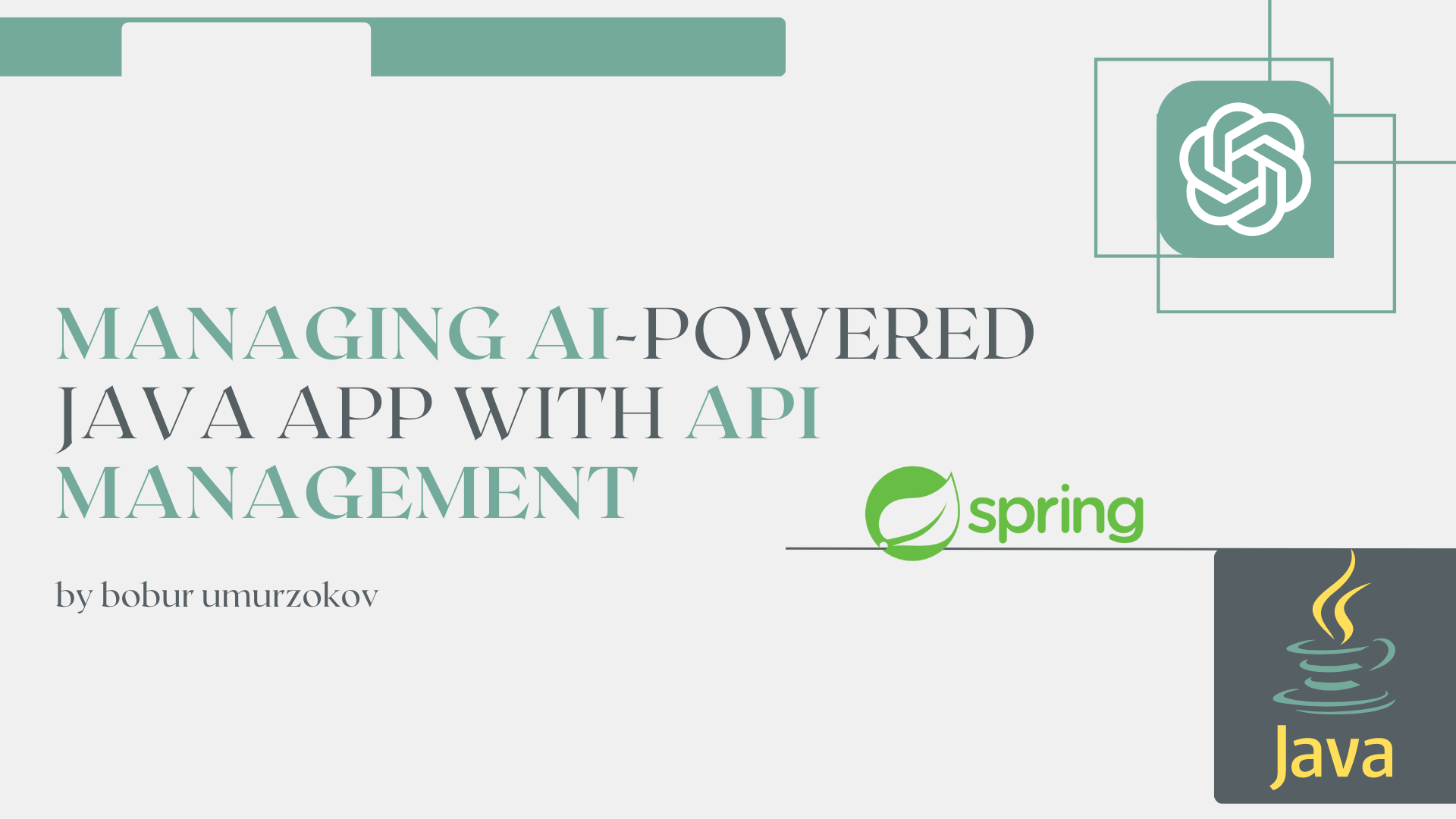 Managing AI-powered Java App With API Management