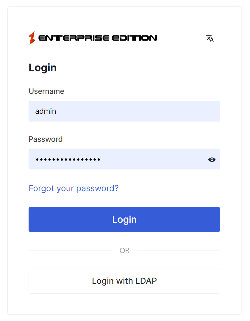 API7 Authentication Login Page