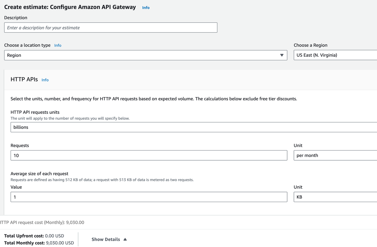 Handling 10-bilion API requests with Amazon API Gateway